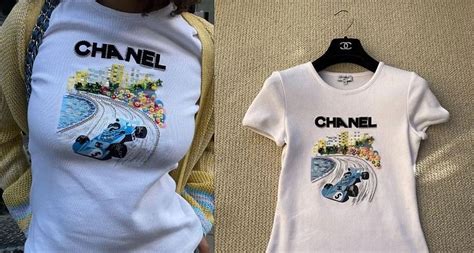 chanel f1 tshirt dupe|chanel f1 tees price.